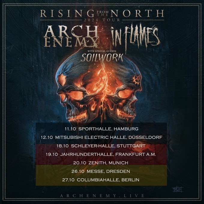 ARCH ENEMY: „RISING FROM THE NORTH” TOUR 2024